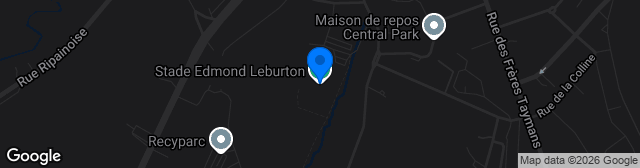 Map showing Stade Leburton