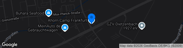 Map showing Ahorn Camp Sportpark