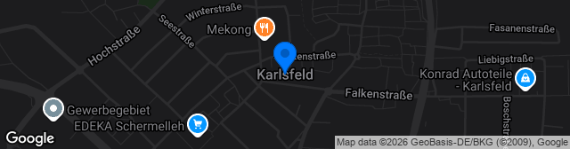 Map showing Sportanlage Karlsfeld Rasenplatz Stadion
