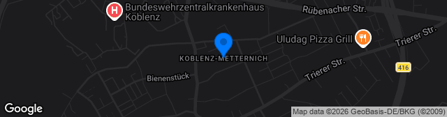 Map showing Metternich Kunstrasen