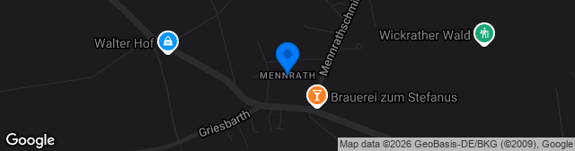 Map showing Sportanlage Mennrath