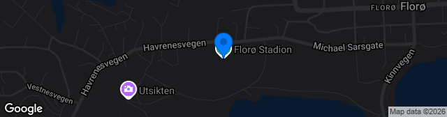 Map showing Florø stadion
