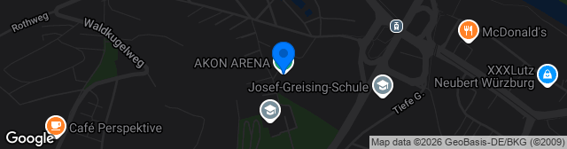 Map showing AKON ARENA