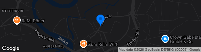 Map showing Am Esper Roding Platz 1