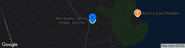 Map showing Mežaparks Sports Village