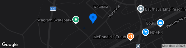 Map showing voestalpine Stadion