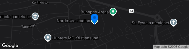 Map showing Nordmøre stadion