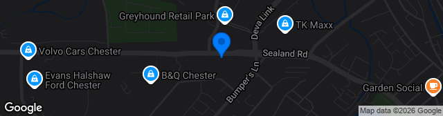 Map showing Swansway Chester Stadium