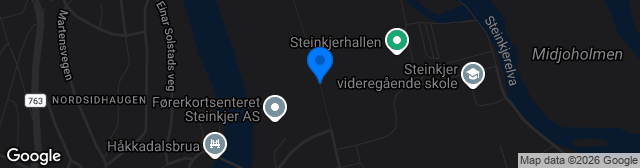 Map showing Guldbergaunet Tobb Arena