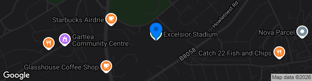 Map showing Excelsior Stadium