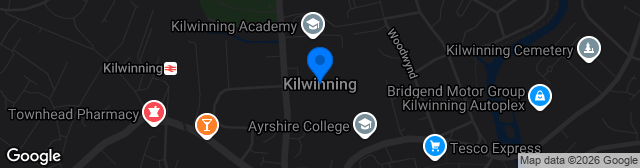 Map showing Kilwinning Sports Club
