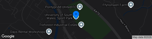 Map showing USW Sports Park
