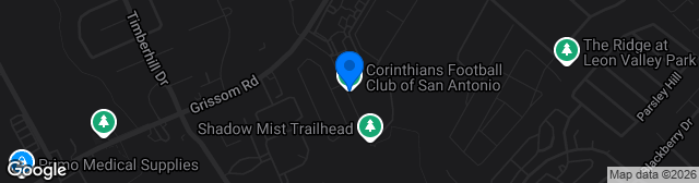 Map showing Corinthians FC Soccer Complex