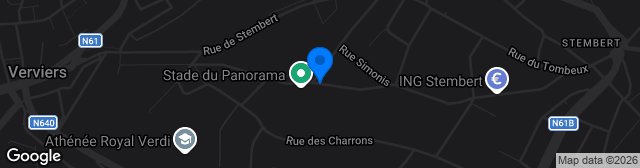 Map showing Stade Communale de Bielmont
