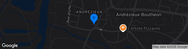 Map showing L'Envol Stadium