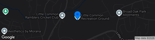 Map showing Little Common Recreation Ground