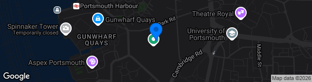 Map showing HMS Temeraire Sports Ground