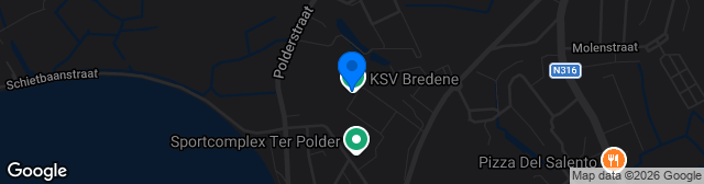 Map showing Terrein KSV Bredene