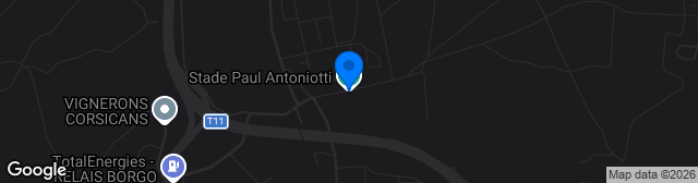 Map showing Stade Paul-Antoniotti