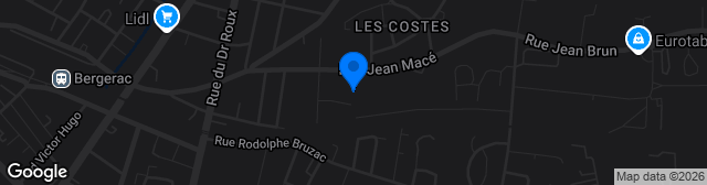 Map showing Stade de Campréal