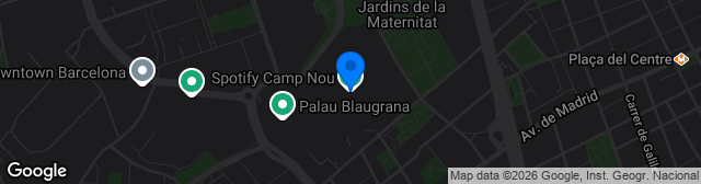 Map showing Camp Nou