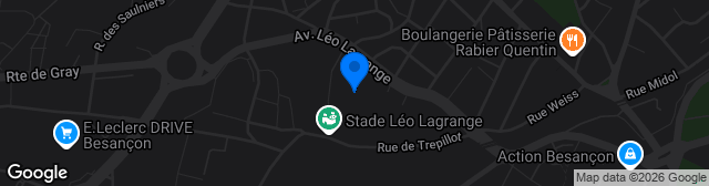 Map showing Stade Léo Lagrange