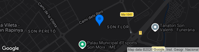 Map showing Estadi Mallorca Son Moix