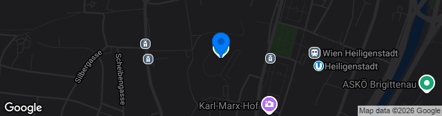 Map showing Naturarena Hohe Warte