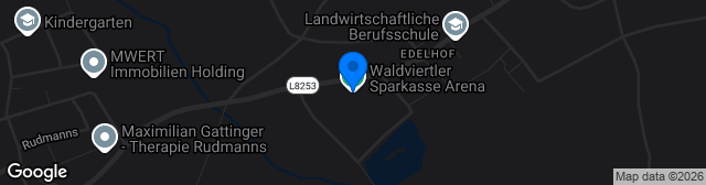 Map showing Waldviertler Sparkasse Arena
