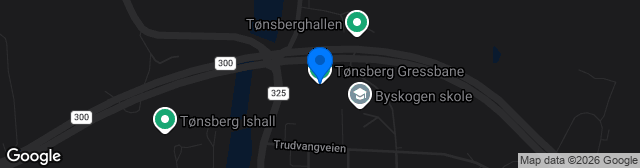 Map showing Tønsberg Gressbane KG