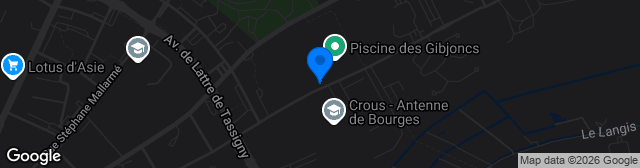 Map showing Stade Yves du Manoir