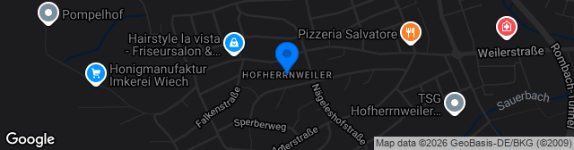 Map showing Kunstrasen Hofherrnweiler Platz 3