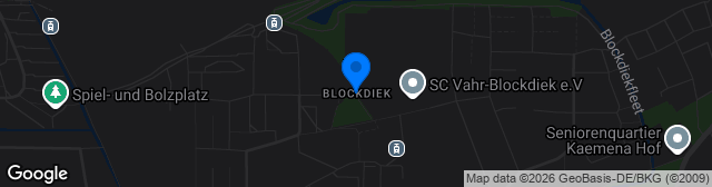 Map showing Bezirkssportanlage Blockdiek