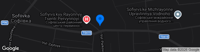 Map showing Stadion Kolos