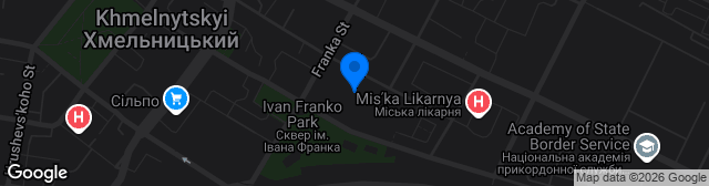 Map showing Stadion Podillia