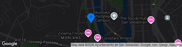 Map showing Campo de Rezola