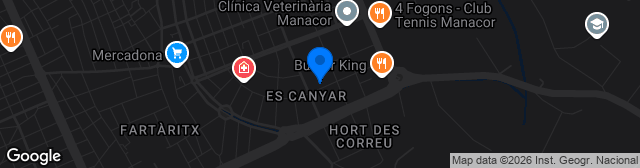 Map showing Poliesportiu Municipal Na Capellera