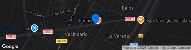 Map showing Estadio Municipal El Pino
