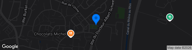 Map showing Stade Albert Schweitzer