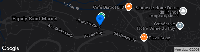 Map showing Stade Charles Massot