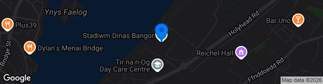 Map showing Nantporth Stadium