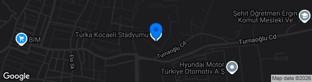 Map showing Yıldız Entegre Kocaeli Stadyumu