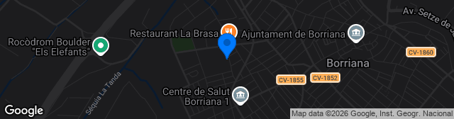 Map showing Camp de Futbol Joan B. Planelles