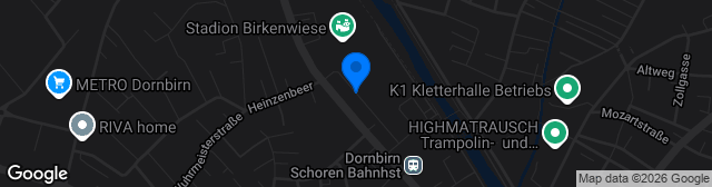 Map showing Sparkasse Arena Birkenwiese