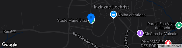 Map showing Stade de Mané-Braz