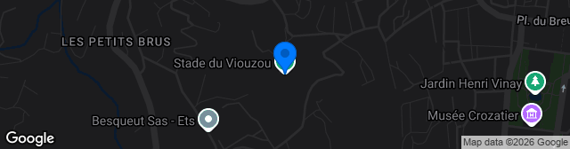 Map showing Stade du Viouzou 2