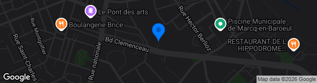 Map showing Stade Georges Niquet