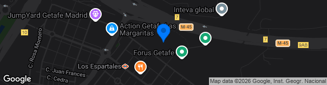 Map showing Estadio Coliseum