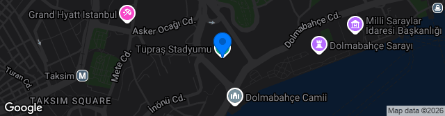 Map showing Tüpraş Stadyumu