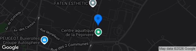 Map showing Stade Michel-Amand
